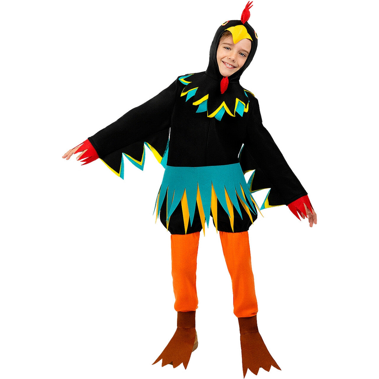 Op deze afbeelding zie je een Kostuums, van het merk Funidelia. Rooster Costume For Kids Kind Kostuum