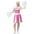 Cheerleader Pink Ladies Team Vrouw Kostuum