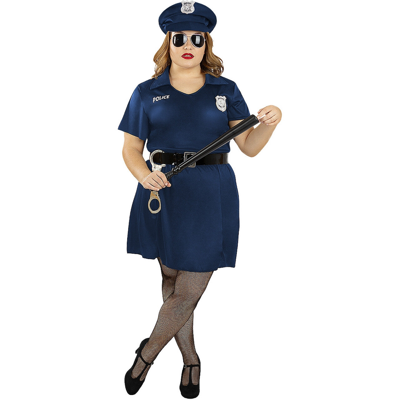 Op deze afbeelding zie je een Kostuums, van het merk Funidelia. Zeer Charmante Maar Strenge Politie Vrouw Kostuum
