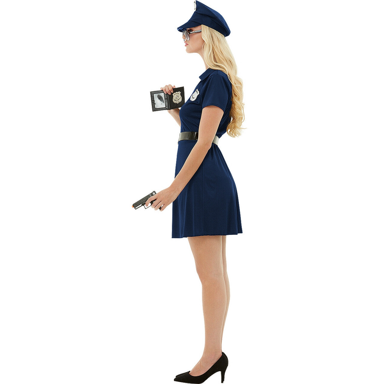 Op deze afbeelding zie je een Kostuums, van het merk Funidelia. Zeer Charmante Maar Strenge Politie Vrouw Kostuum