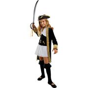 Op deze afbeelding zie je een Kostuums, van het merk Funidelia. Deluxe Koloniale Pip Piraat Meisje Kostuum