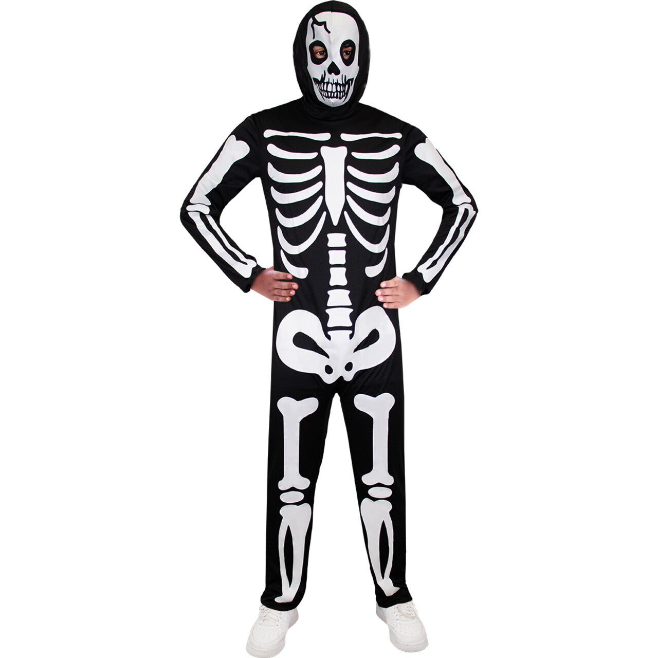 Op deze afbeelding zie je een Kostuums, van het merk Funidelia. Glow In The Dark Wandelend Skelet Kind Kostuum