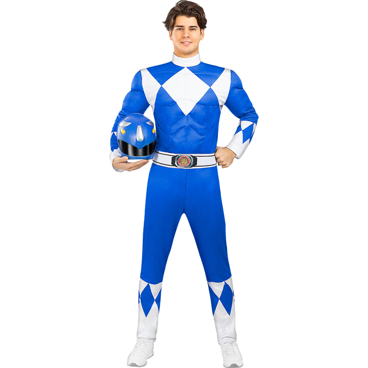 Op deze afbeelding zie je een Kostuums, van het merk Funidelia. Billy Morphing Time Blauwe Power Ranger Man Kostuum