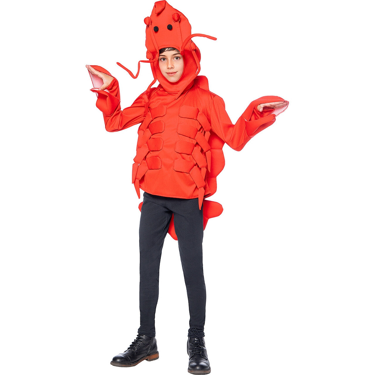 Op deze afbeelding zie je een Kostuums, van het merk Funidelia. Freek De Gekookte Kreeft Kind Kostuum