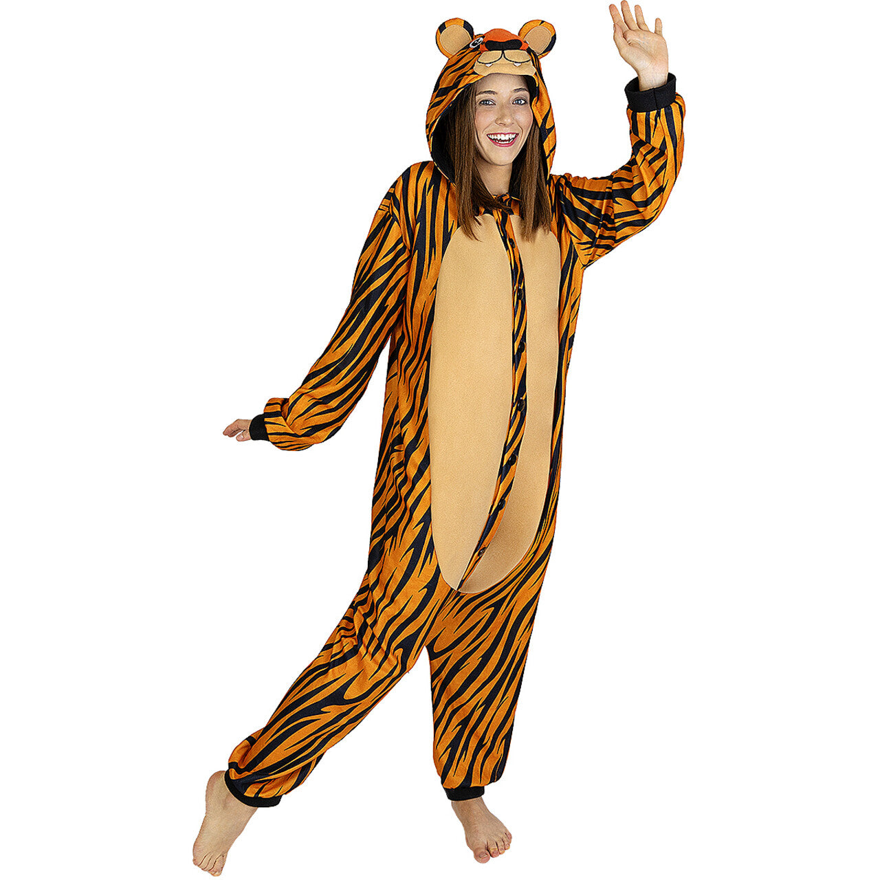 Op deze afbeelding zie je een Kostuums, van het merk Funidelia. Niet Te Temmen Wilde Tijger Tiger Lilly Kostuum