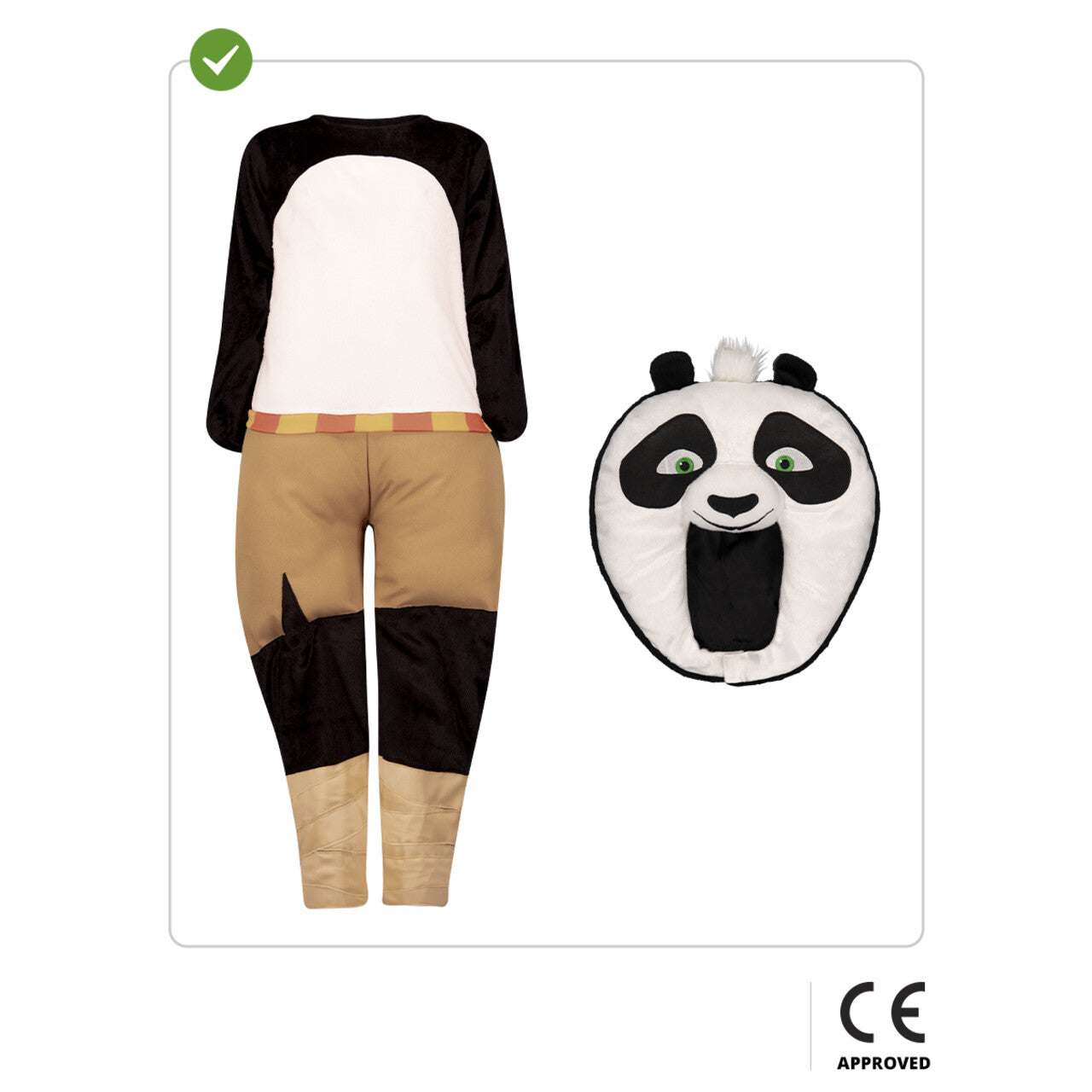 Op deze afbeelding zie je een Kostuums, van het merk Funidelia. Kung Fu Panda™ Po Power Kind Kostuum