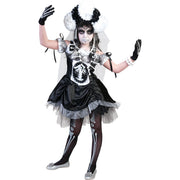 Op deze afbeelding zie je een Kostuums, van het merk Funny Fashion. Bonny Skulla Meisje Kostuum