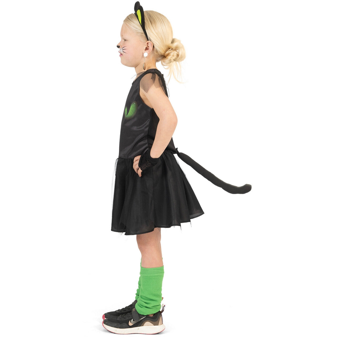 Op deze afbeelding zie je een Kostuums, van het merk Funny Fashion. Sneaky Cat Kind Meisje Kostuum