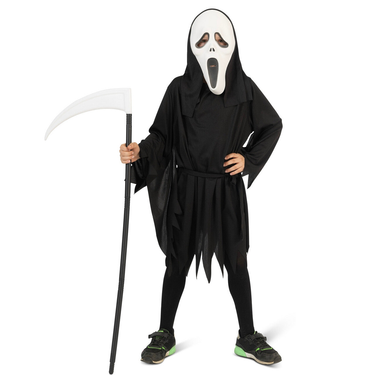 Op deze afbeelding zie je een Kostuums, van het merk Funny Fashion. Scream Scary Sammy Meisje Kostuum