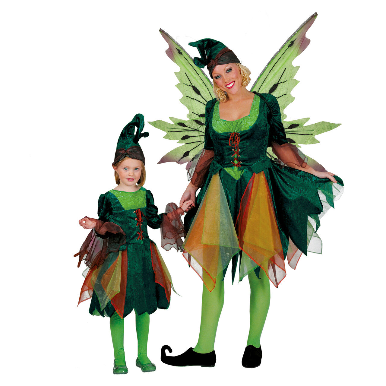 Op deze afbeelding zie je een Kostuums, van het merk Funny Fashion. Willow Woman Elf Meisje Kostuum