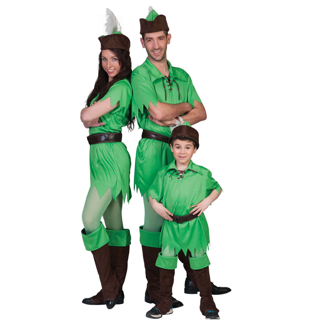 Op deze afbeelding zie je een Kostuums, van het merk Funny Fashion. Peter Pan Fantasia Pak Jongen