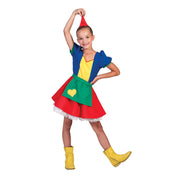 Op deze afbeelding zie je een Kostuums, van het merk Funny Fashion. Kleurige Sprookjesboek Jurk Meisje