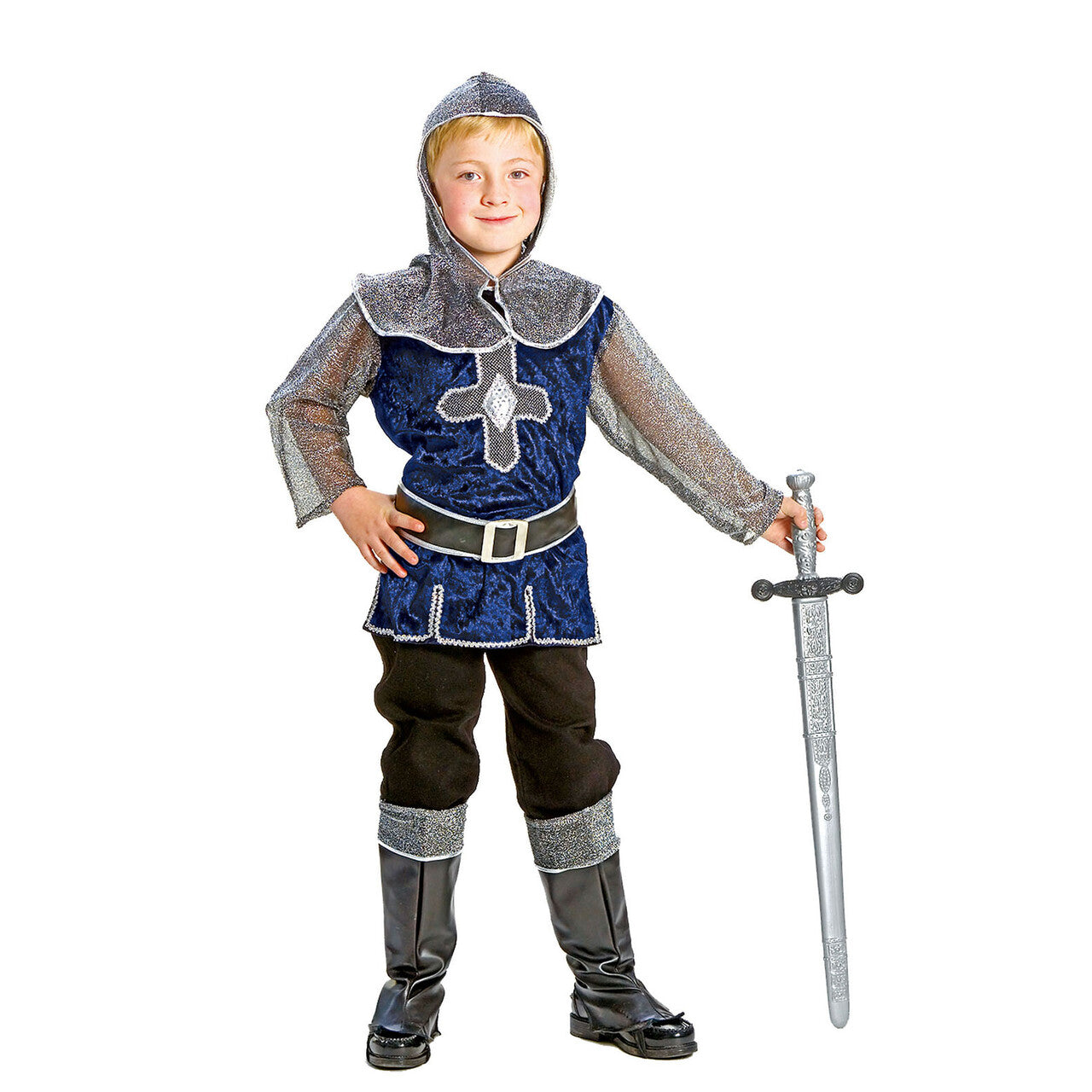 Op deze afbeelding zie je een Kostuums, van het merk Funny Fashion. Midlands Ridder Kostuum Jongen