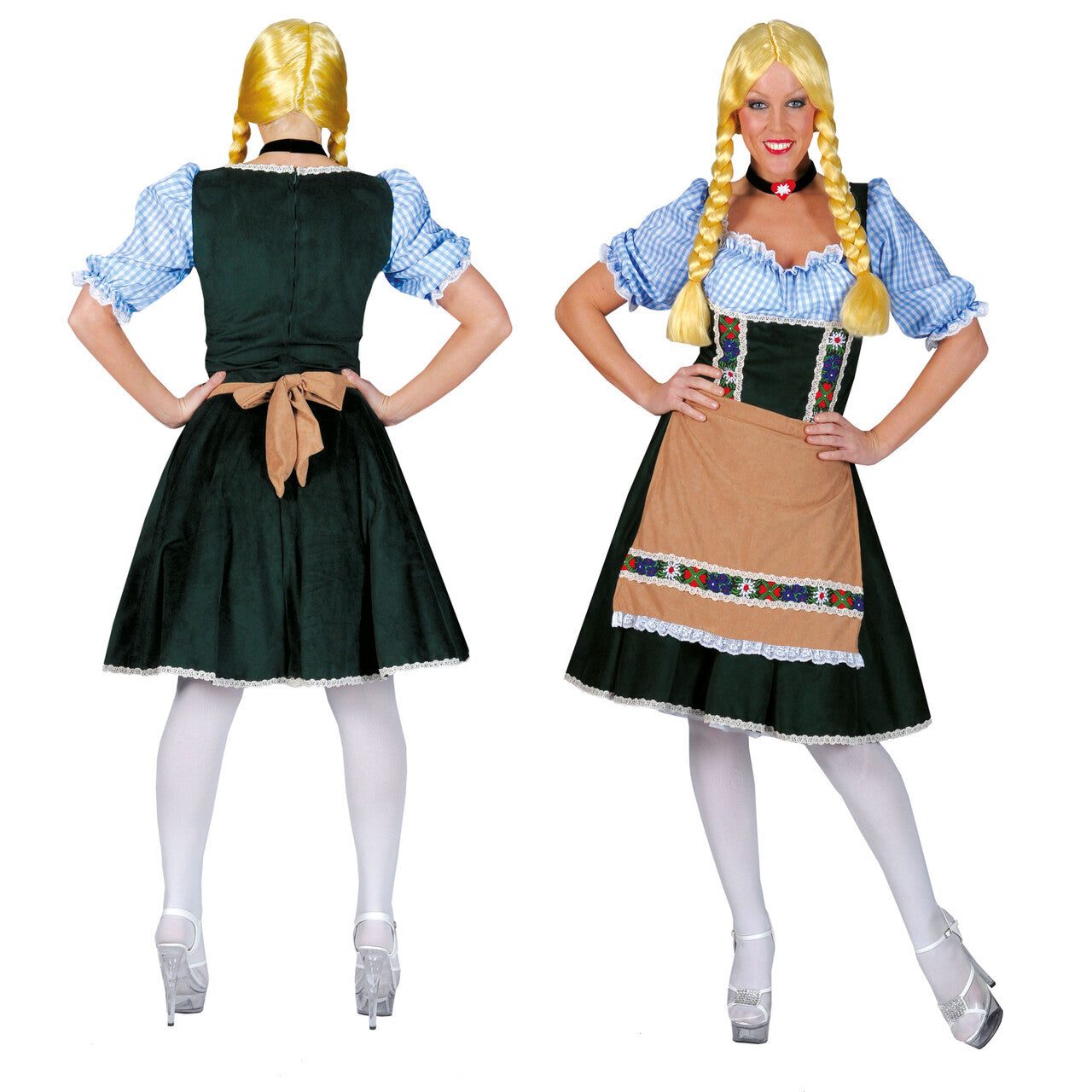 Op deze afbeelding zie je een Kostuums, van het merk Funny Fashion. Salzburg Oktoberfest Vrouw Kostuum