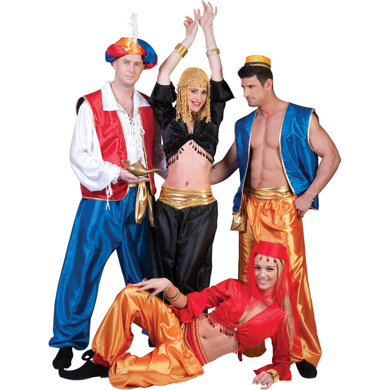 Op deze afbeelding zie je een Kostuums, van het merk Funny Fashion. Zwarte Oosterse Broek Vrouw Kostuum