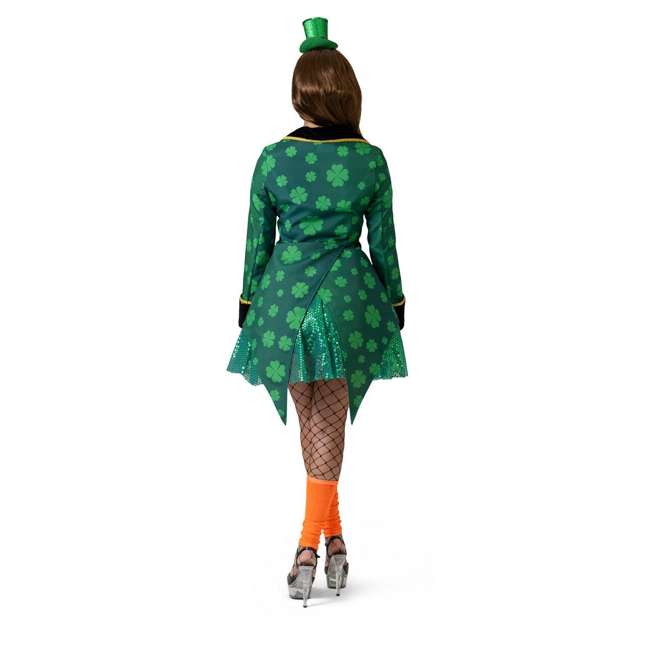 Op deze afbeelding zie je een Kostuums, van het merk Funny Fashion. Slipjas Klavertje Vier Geluksjas Vrouw