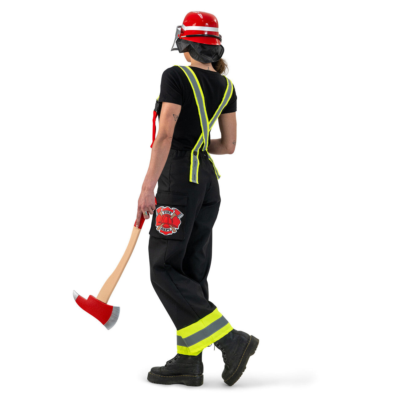 Op deze afbeelding zie je een Kostuums, van het merk Funny Fashion. Brandweervrouw Brenda Uitdebrand Kostuum