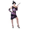 Purple Show Flapper Vrouw Kostuum