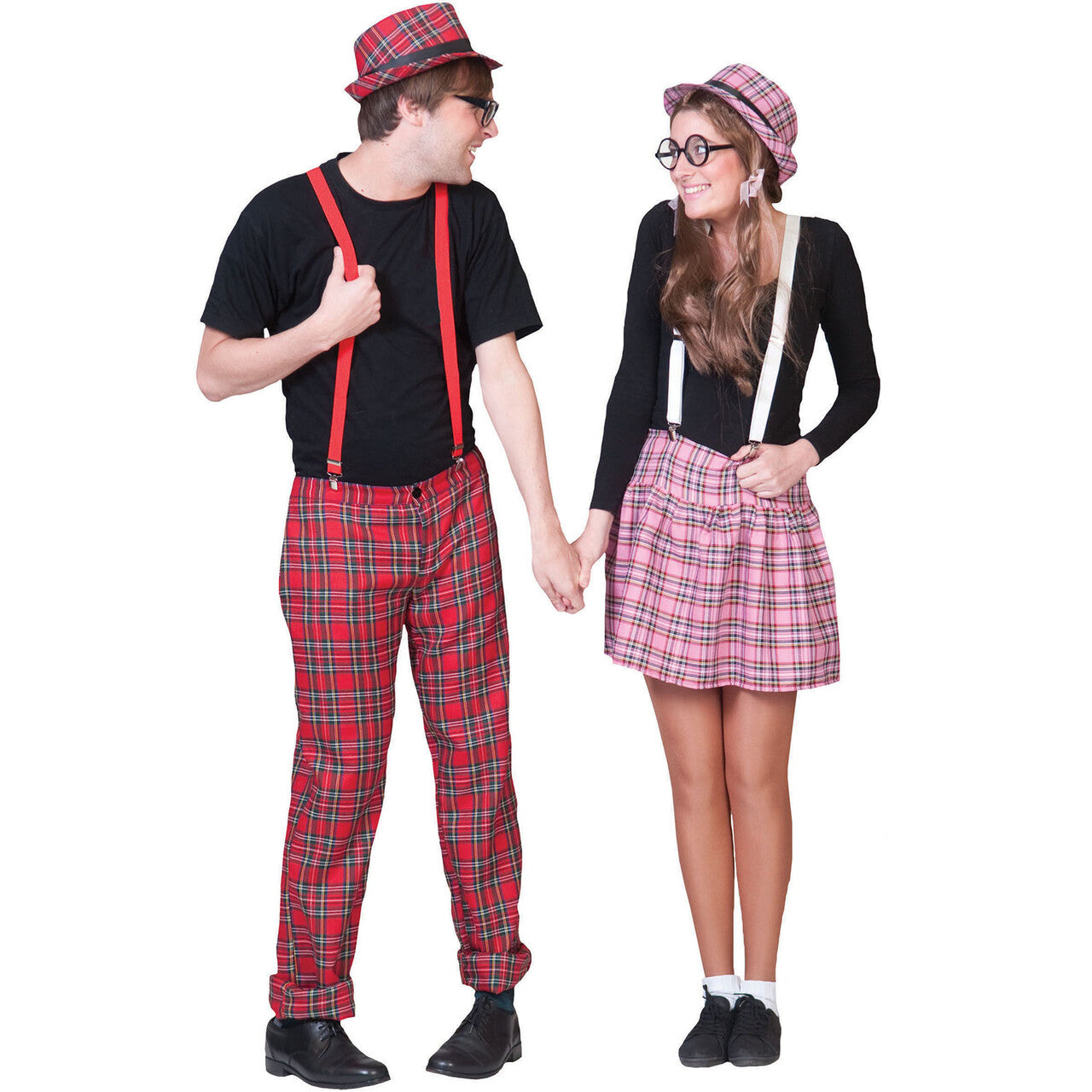 Op deze afbeelding zie je een Kostuums, van het merk Funny Fashion. Nerdy Student / Punk Rok Vrouw