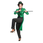 Op deze afbeelding zie je een Kostuums, van het merk Funny Fashion. Frackjas Groen Vrouw