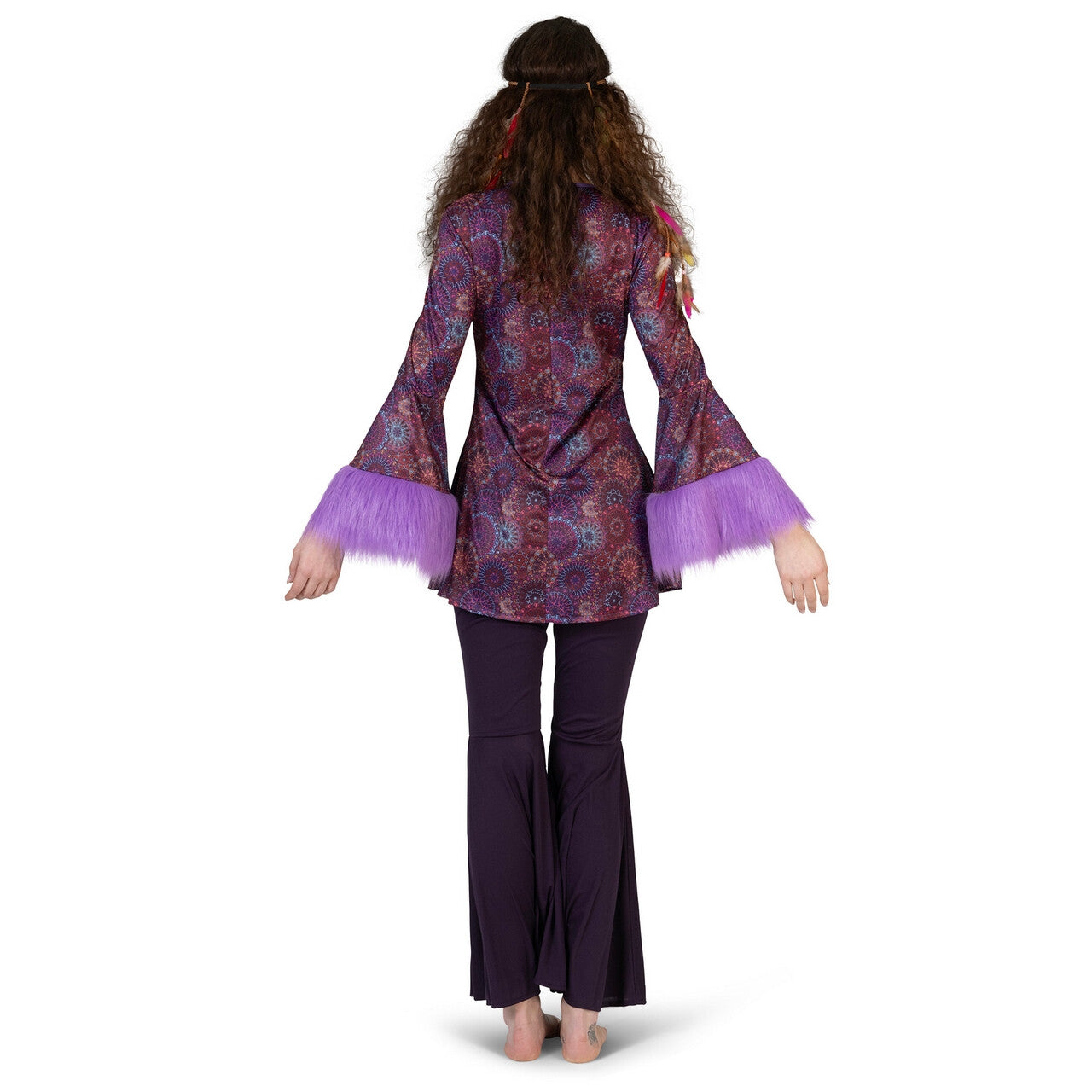 Op deze afbeelding zie je een Kostuums, van het merk Funny Fashion. Hippie Haven Raven Vrouw Kostuum