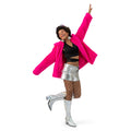 Fluffy Jas Roze Vrouw