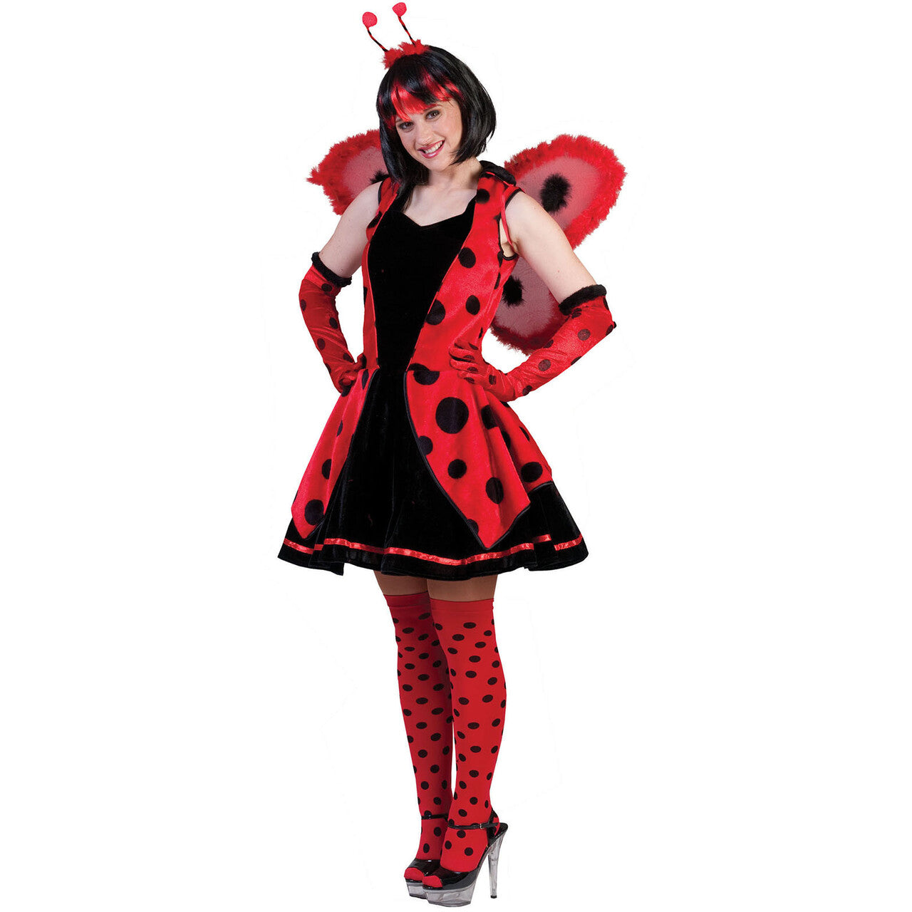 Op deze afbeelding zie je een Kostuums, van het merk Funny Fashion. Buggy Lieveheersbeest Jurk Vrouw