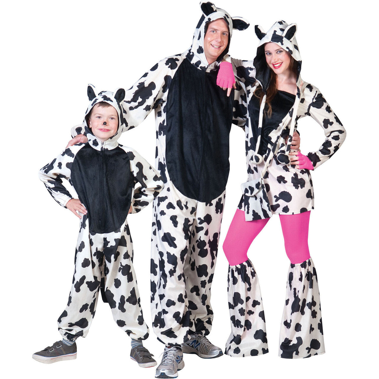 Op deze afbeelding zie je een Kostuums, van het merk Funny Fashion. Kranige Koe Jurk Vrouw