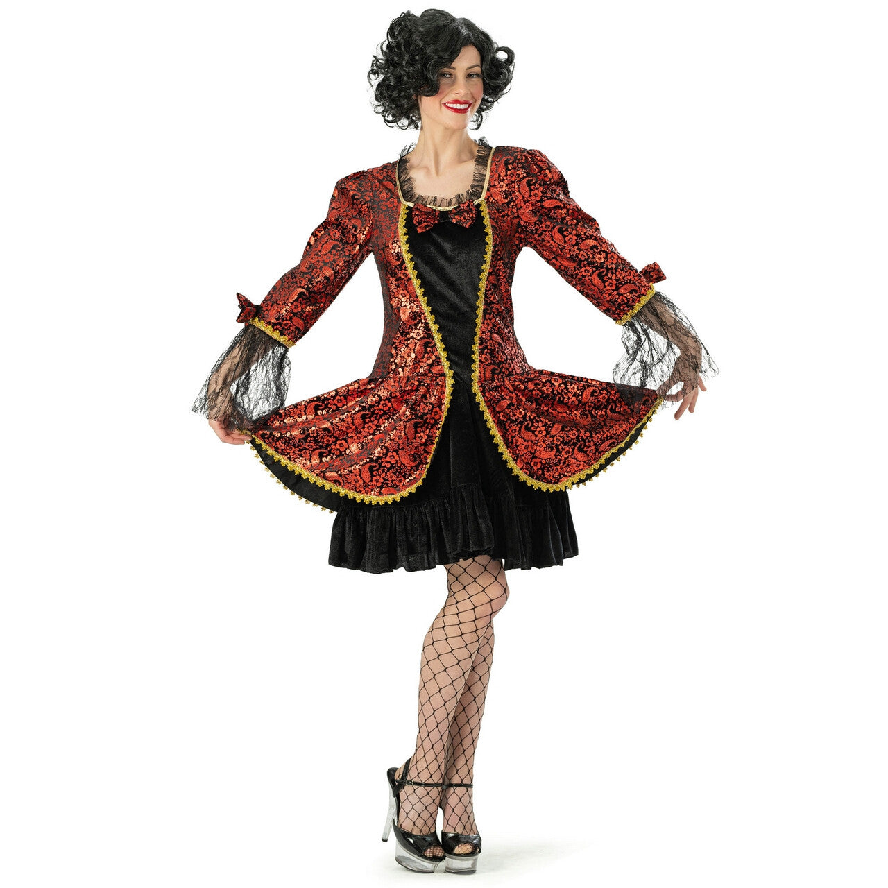 Op deze afbeelding zie je een Kostuums, van het merk Funny Fashion. Deftige Hofdame Van Kasteel Chiqueville Vrouw Kostuum