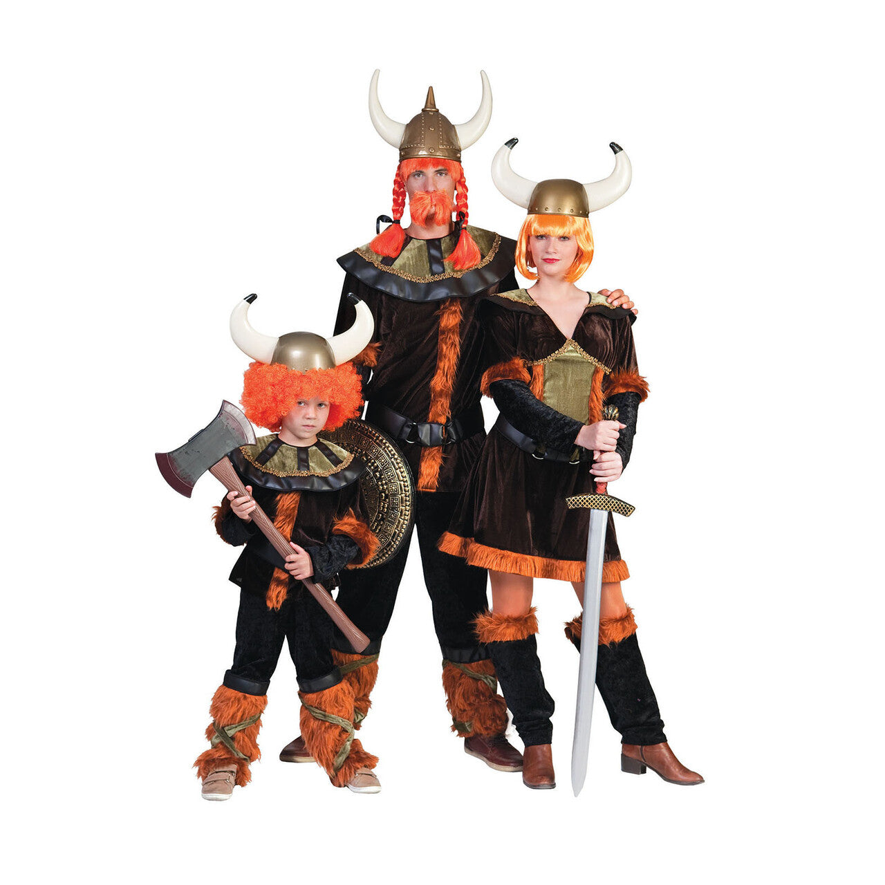 Op deze afbeelding zie je een Kostuums, van het merk Funny Fashion. Viking Victor Jurk Vrouw