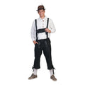 Zwarte Lange Tiroler Neurenberg Lederhosen Man