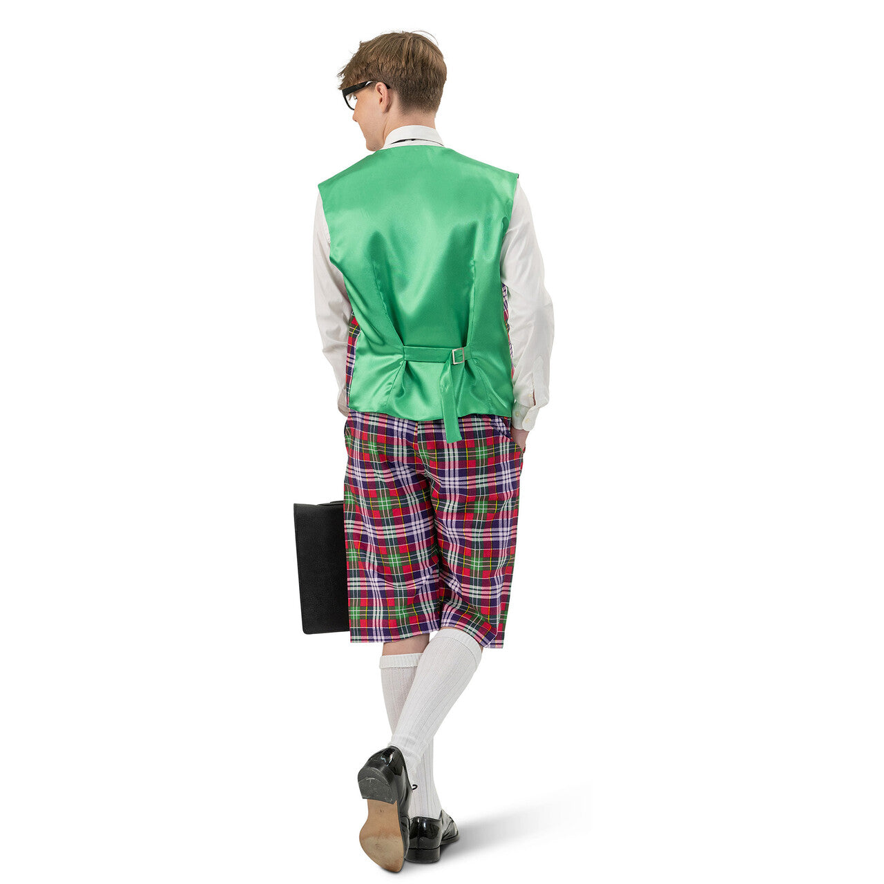 Op deze afbeelding zie je een Kostuums, van het merk Funny Fashion. Ontzettende Slimme Nerd Nigel Man Kostuum