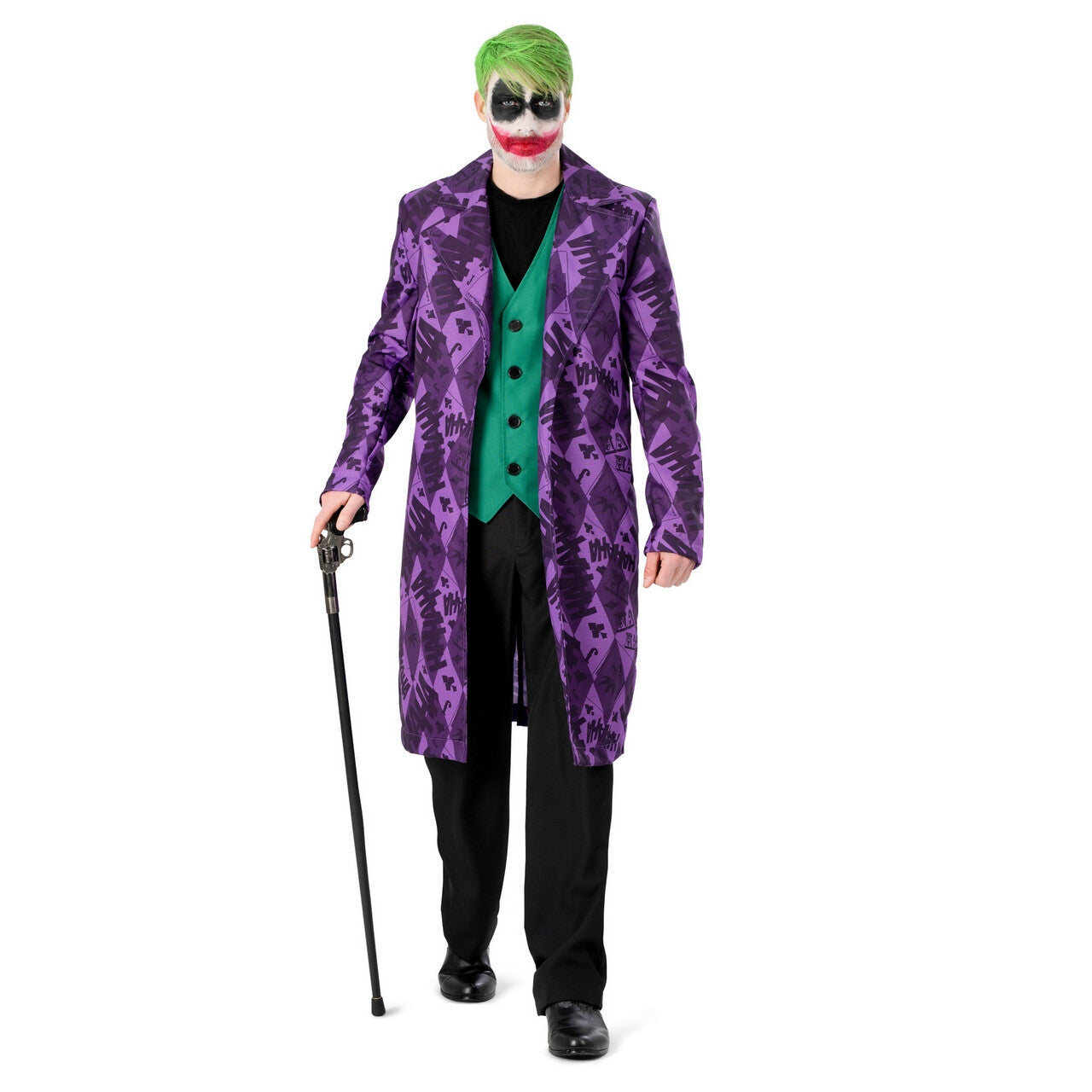 Op deze afbeelding zie je een Kostuums, van het merk Funny Fashion. Ondeugende Joker Jeffrey Man Kostuum