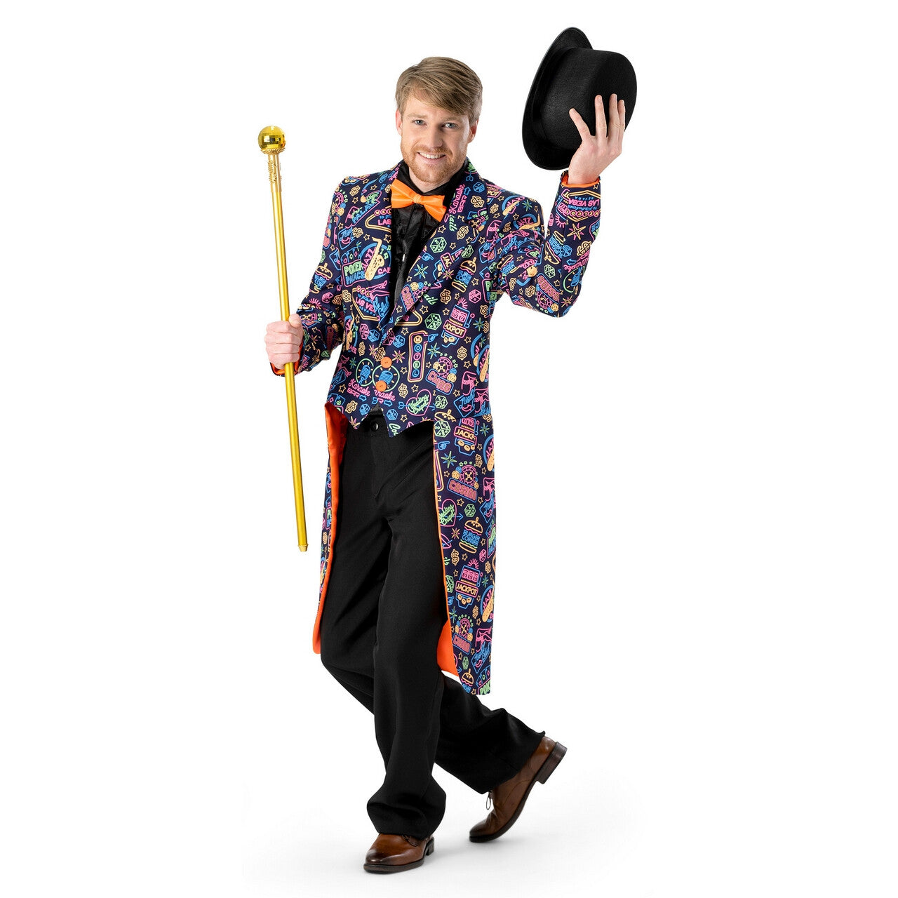 Op deze afbeelding zie je een Kostuums, van het merk Funny Fashion. Las Vegas Casino Ready John Cash Man