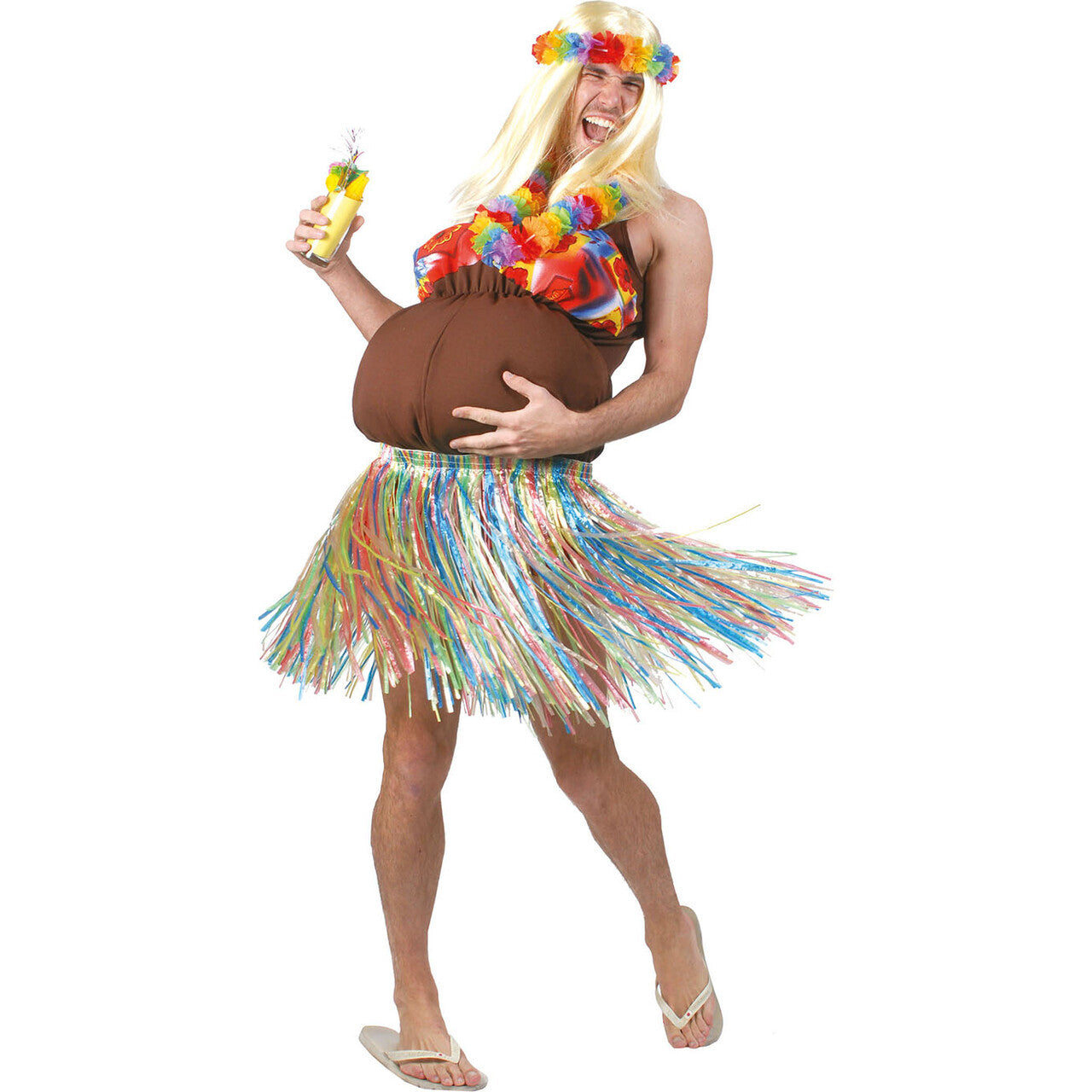 Op deze afbeelding zie je een Kostuums, van het merk Funny Fashion. Travo Hawaii Jurk Cunucu Man