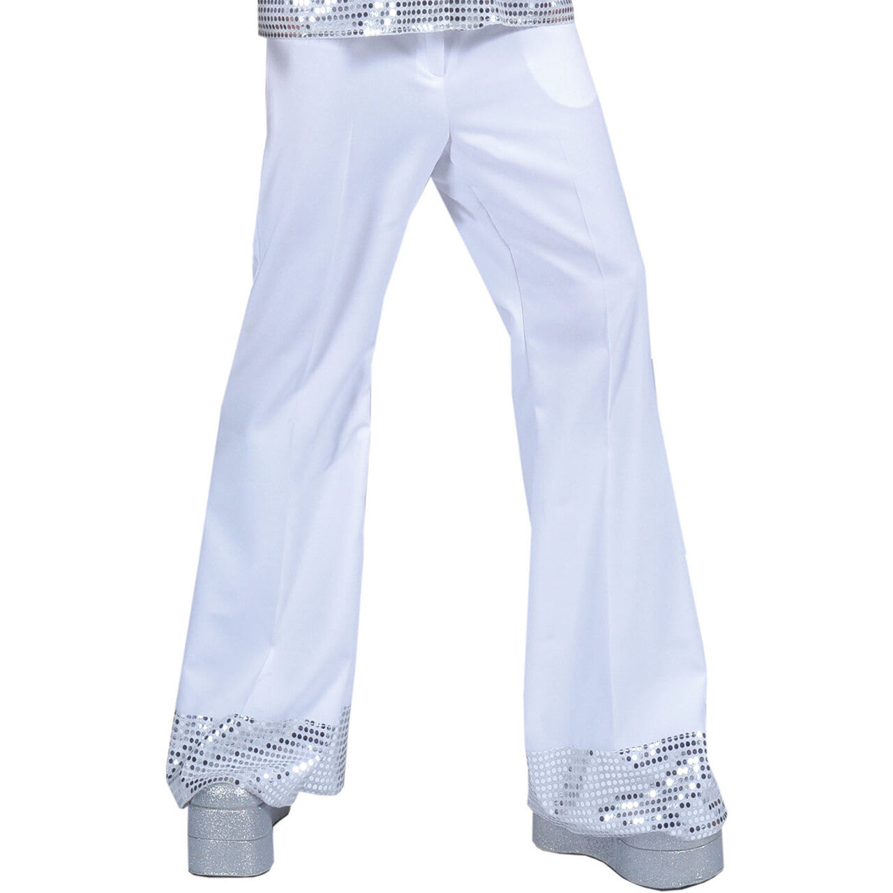 Op deze afbeelding zie je een Kostuums, van het merk Funny Fashion. Disco Dancer Broek Wit Man