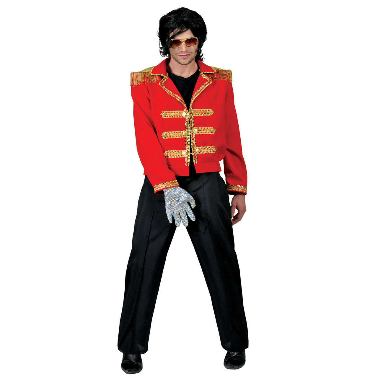 Op deze afbeelding zie je een Kostuums, van het merk Funny Fashion. Zwarte Rokkostuum Broek Man