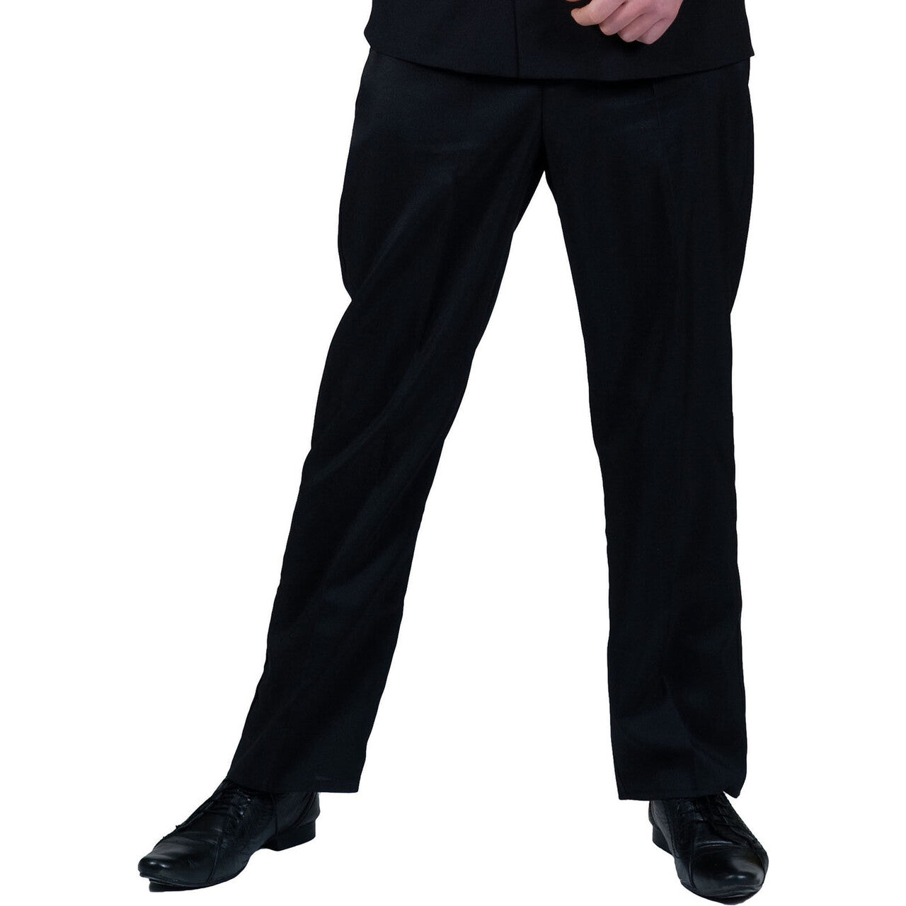 Op deze afbeelding zie je een Kostuums, van het merk Funny Fashion. Zwarte Rokkostuum Broek Man