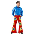 Rode Wijde Hippie Broek Flash Man