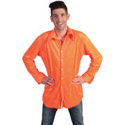 Op deze afbeelding zie je een Kostuums, van het merk Funny Fashion. Neon Oranje Hemd Man