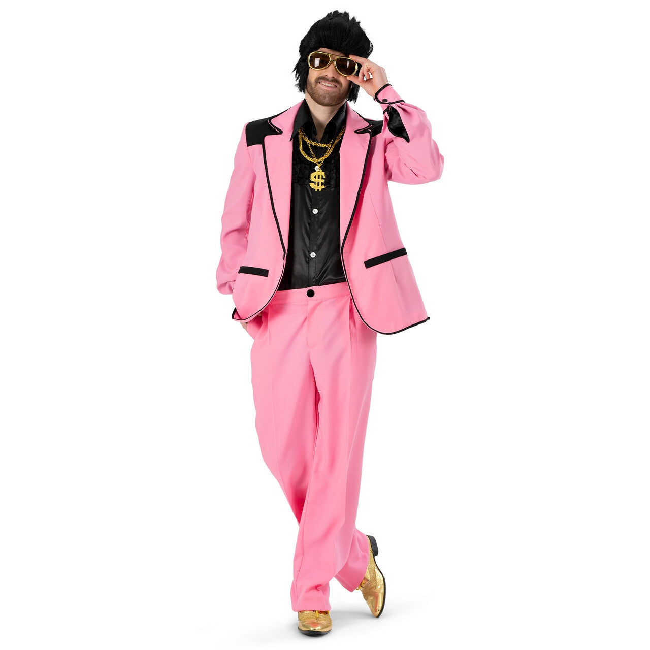 Op deze afbeelding zie je een Kostuums, van het merk Funny Fashion. Las Vegas Chapel Elvis Man Kostuum