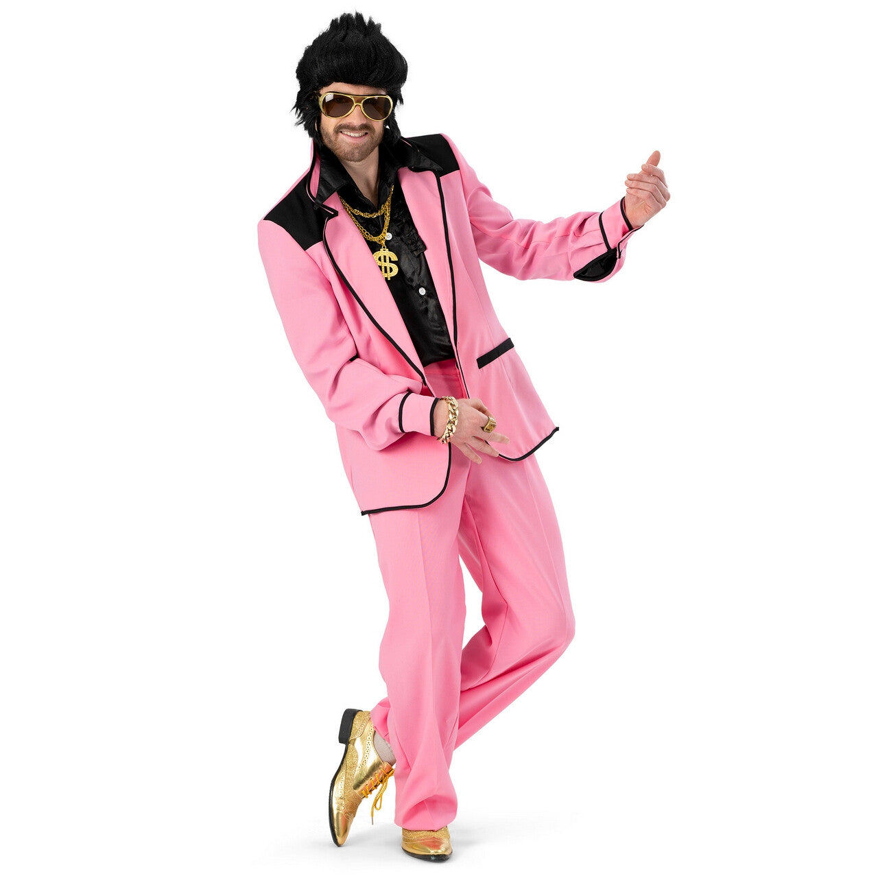 Op deze afbeelding zie je een Kostuums, van het merk Funny Fashion. Las Vegas Chapel Elvis Man Kostuum