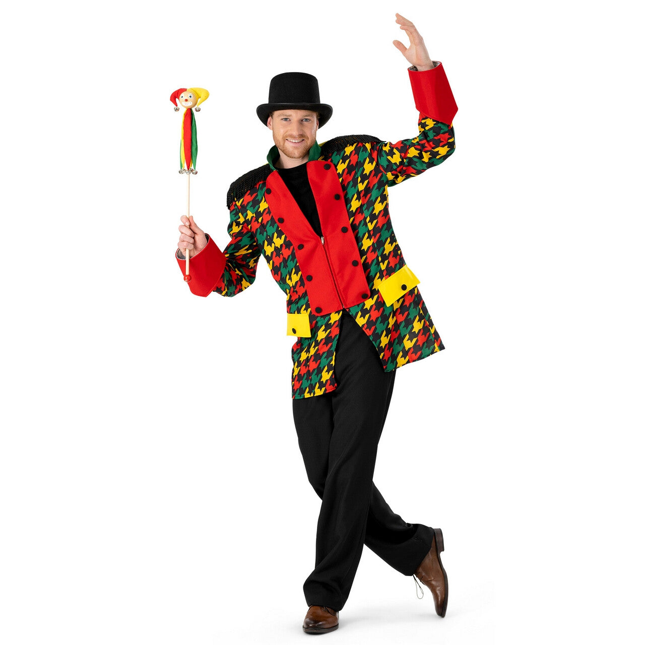 Op deze afbeelding zie je een Kostuums, van het merk Funny Fashion. Limburg Tricolor Carnaval Man