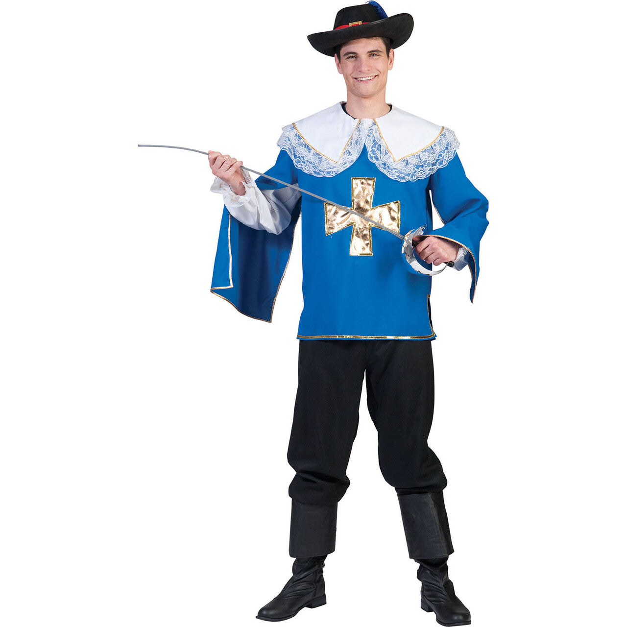 Op deze afbeelding zie je een Kostuums, van het merk Funny Fashion. Musketier Muscat Kostuum Man