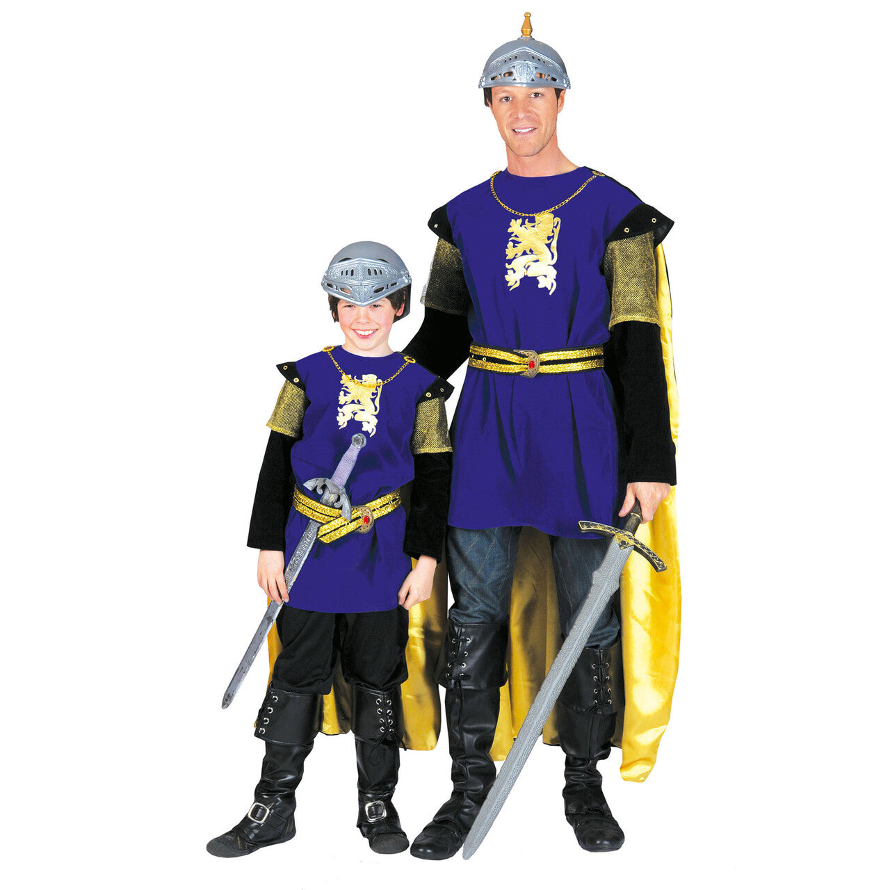 Op deze afbeelding zie je een Kostuums, van het merk Funny Fashion. Moedig Hart Ridder Man Kostuum