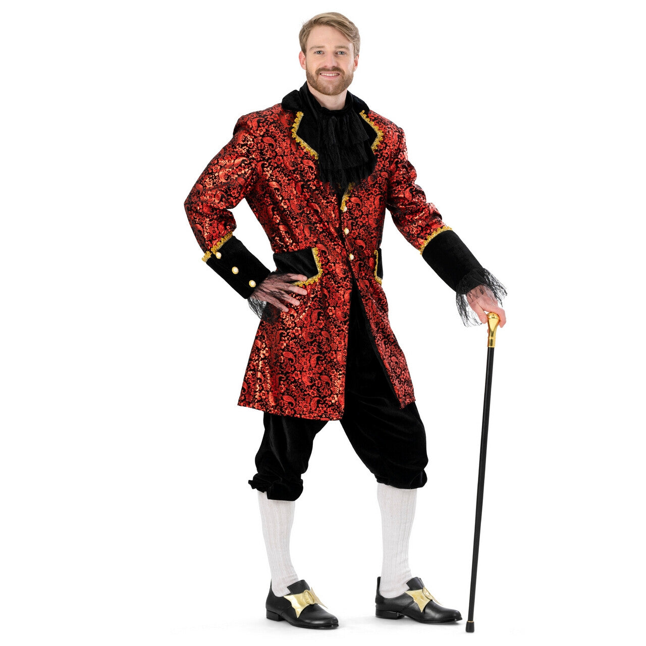 Op deze afbeelding zie je een Kostuums, van het merk Funny Fashion. Rijke Hertog Duke Man Kostuum