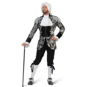 Op deze afbeelding zie je een Kostuums, van het merk Funny Fashion. Baron Silverrijk Jas Met Bef Man Kostuum