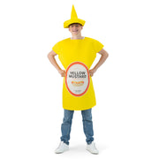 Op deze afbeelding zie je een Kostuums, van het merk Funny Fashion. Gele Mosterd Saus Kostuum