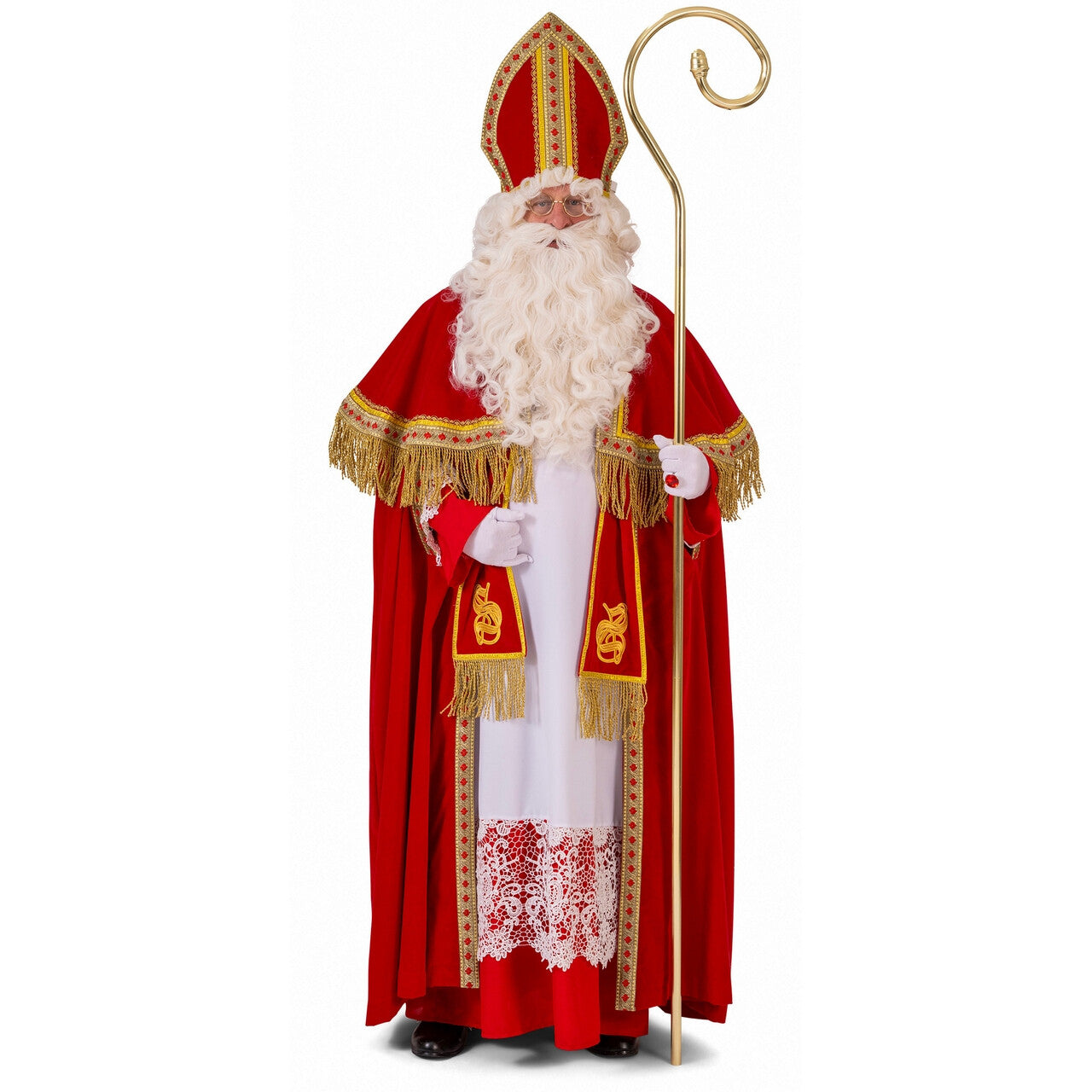 Op deze afbeelding zie je een Kostuums, van het merk Funny Fashion. Echte Sinterklaas Man Kostuum