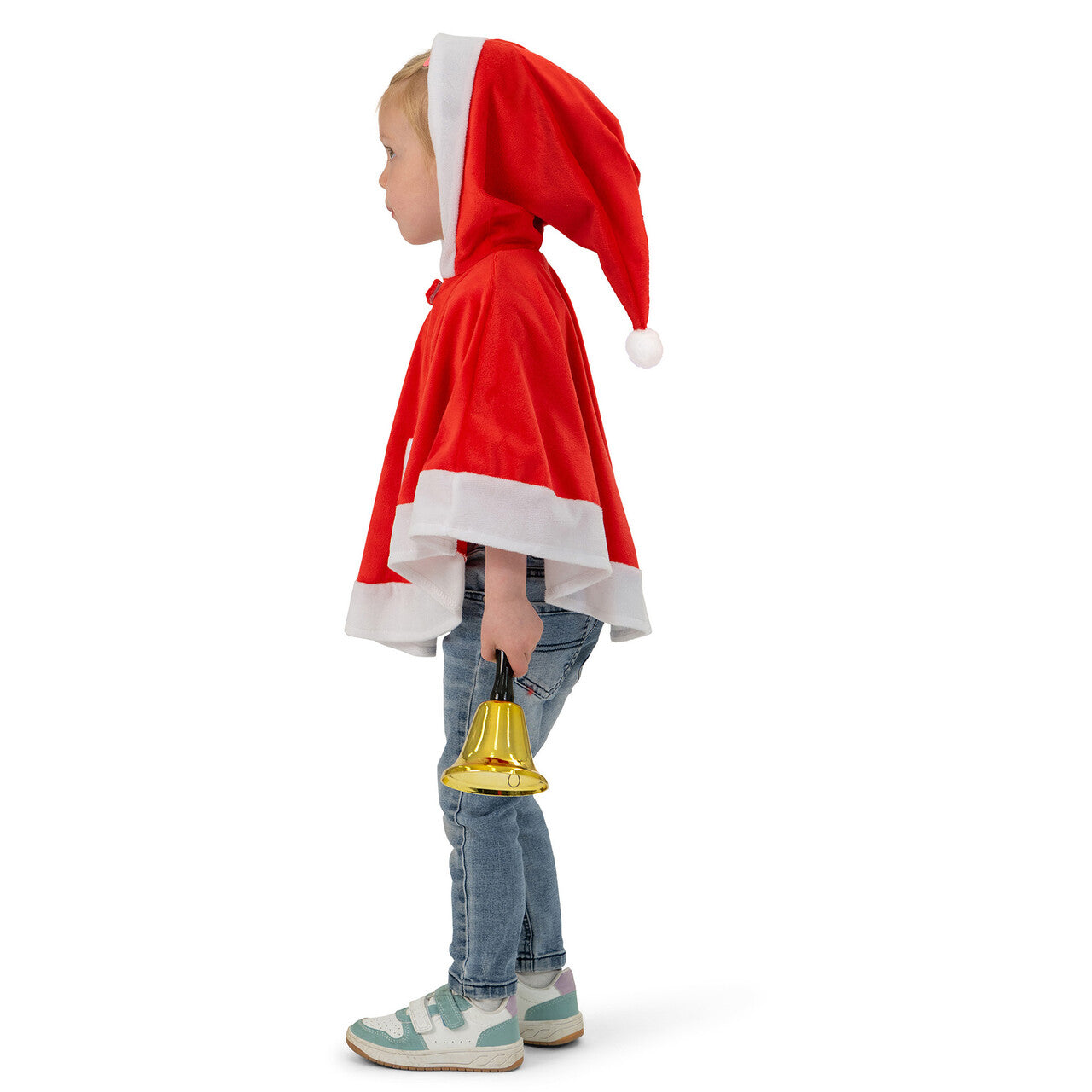 Op deze afbeelding zie je een Kostuums, van het merk Funny Fashion. Poncho Kleine Kerst Man Kind